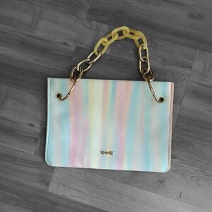 HOW House Of Want Rainbow Vegan Leather Bag Purse NWOT
